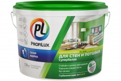Краска ВД PL-04A акрил.для стен и потолков бел. (14кг)
