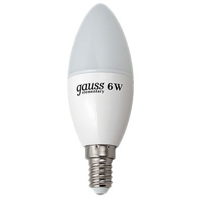 Лампа Gauss LED свеча 8W E14 2700К 33118