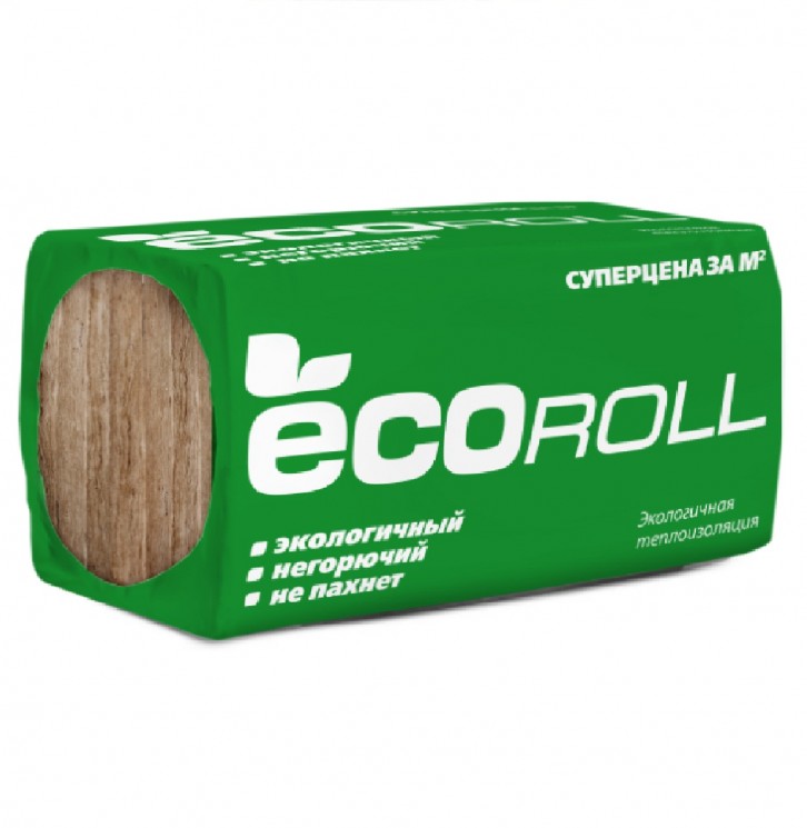 Минераловатная изоляция EKOROLL плита 100 мм 6 м2