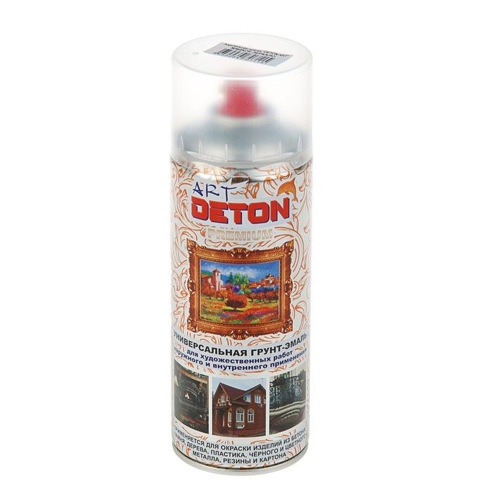 Эмаль золотой металик в аэрозольной упаковке "Deton-ART" 520мл (12шт)