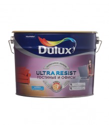 Краска  для стен и потолков повышенной износостойкости база матовая BW Dulux Ultra Resist, 2.5л