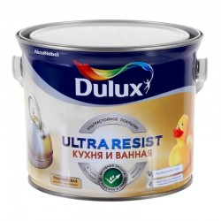 Краска  для стен и потолков Кухня и Ванная база матовая BС Dulux Ultra Resist, 2,25л