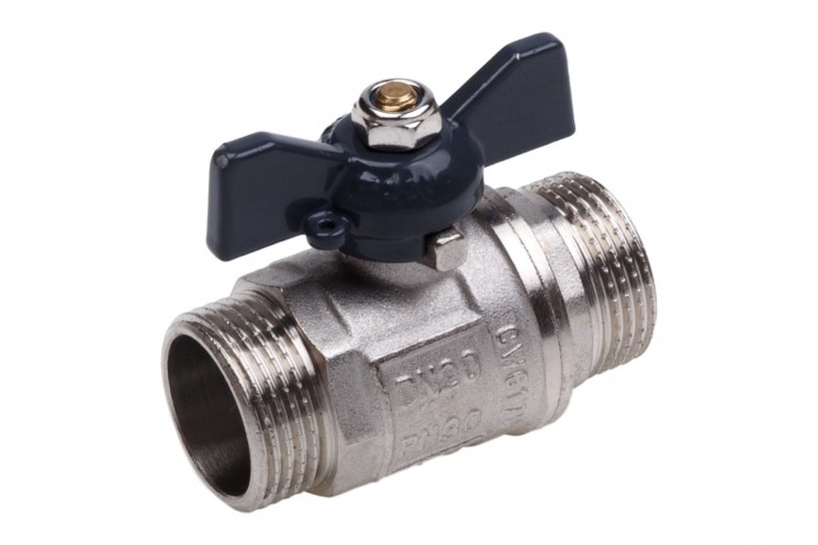 Кран бабочка наруж-наруж  3/4MM   L213