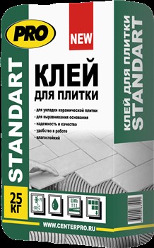 Клей для плитки PRO-СТАНДАРТ 25кг