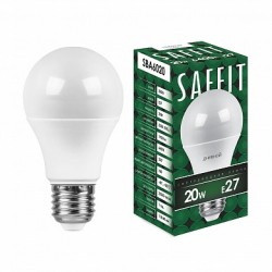 Лампа светодиодная Saffit SBA6020 A60 20W 6400K E27