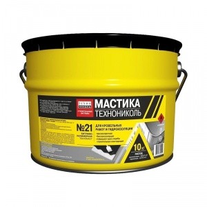 Мастика Технониколь кровельная №21 (Техномаст), ведро 10кг*1(60 шт)