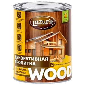 Декор. пропитка для защит. древесины "Lazurit" бук (1л,0,8кг,14шт)