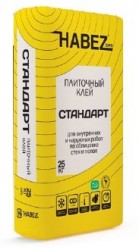 Клей плит. Хабез  СТАНДАРТ д/внут. и наруж. работ 25кг