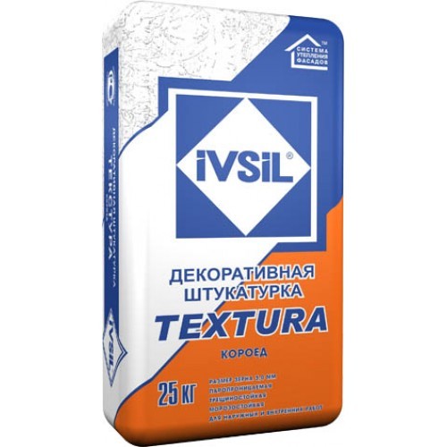 Штукатурка IVSIL TEXTURA Короед 3,0 1/25