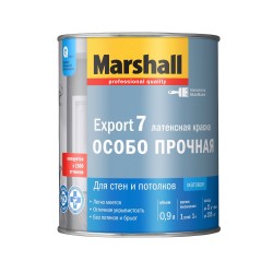 Краска для стен и потолков база матовая ВС Marshall Export-7, 0,9л