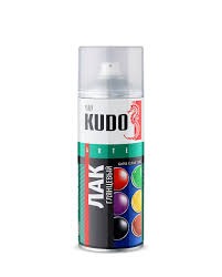 Аэрозоль лак универсальный акриловый KUDO №9002 глянц 520мл