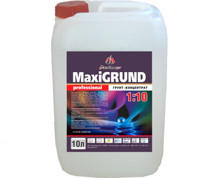 Грунт-концентрат Akrimax MAXIGRUND PROFESSIONAL 10л.