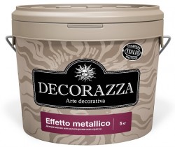 Decorazza Effetto Metallico база Argento декоративная металлизированная краска 0,3л