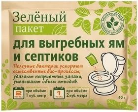Биоочиститель д/выгребных ям и септиков "Зеленый пакет" уп. 24 шт.