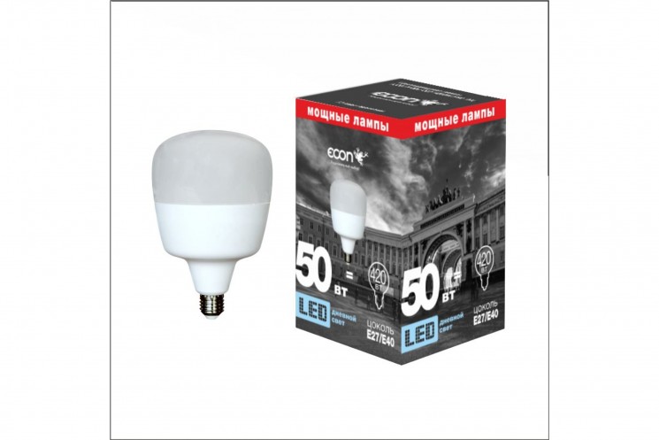 Лампа свд. ECON LED GL 50Вт Е27/40 6500 НР пром.