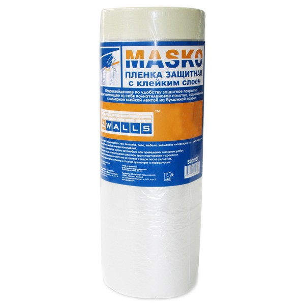 Пленка защитная с клейким слоем MASKO2400ммх20м 4WALLS SDC014T/30
