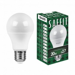 Лампа светодиодная Saffit SBA6020 A60 20W 4000K E27