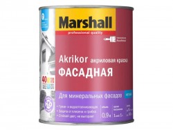 Краска фасадная база матовая ВW Marshall Akrikor, 0,9л