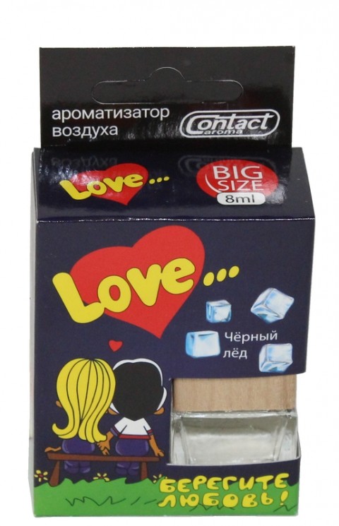 Ароматизатор CONTEX LOVE Черный лед подв. боч. 8мл