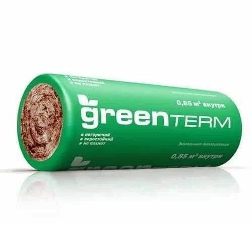 Минераловатная изоляция GreenTERM TR041  50*1220*6970мм (17.1м2/0.85м3 40 шт)