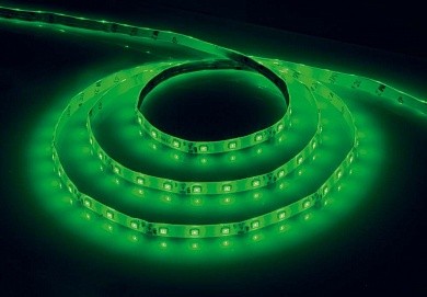 Лента светодиодн. FERON LS604 60SMD/m 4.8 W/m 12V 5 м зеленый IP65