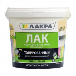 Лак в/д тонированный Лакра сосна 0,9кг