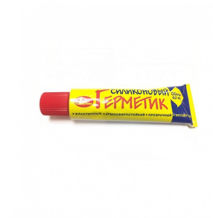 Герметик силиконовый  бесцветный (40мл, 20шт) Новбытхим