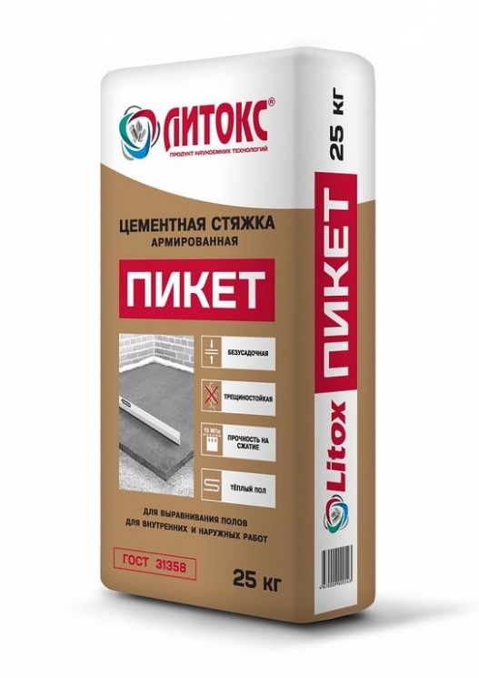 Ровнитель для пола Литокс Пикет 25кг (56шт.)