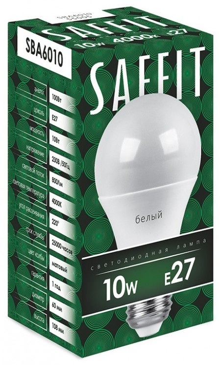 SAFFIT SBA6010 A60 10W 4000K E27