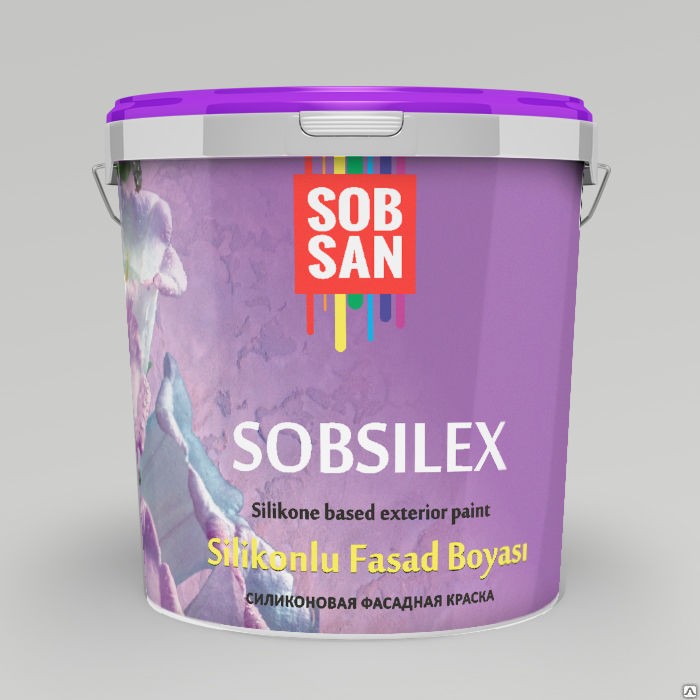 Краска фасадная силиконовая Sobsilex 10кг
