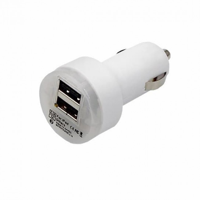 Автозарядка в прикуриватель 18-1189  2*USB (1000+2100mA)
