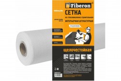 Сетка строительная 5мм*5мм (1м*20м) Интерьерная белая 60г/м2 Fiberon
