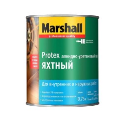 Лак яхтный полуматовый Marshall Protex, 0,75л