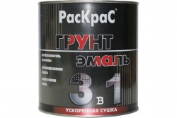 Грунт-эмаль РАСКРАС шоколадно-коричневая 3в1 1,9кг