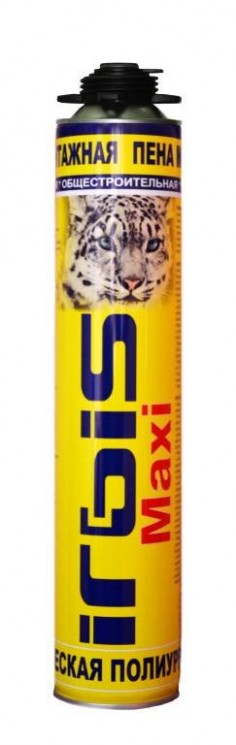Пена монтажная IRBIS MAXI PRO 65 всесезон.65л (750мл; 12шт)