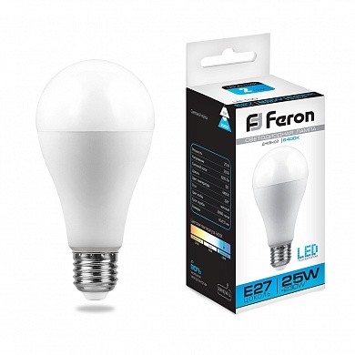 Лампа  LB-100 25W 230V E27 6400K A65