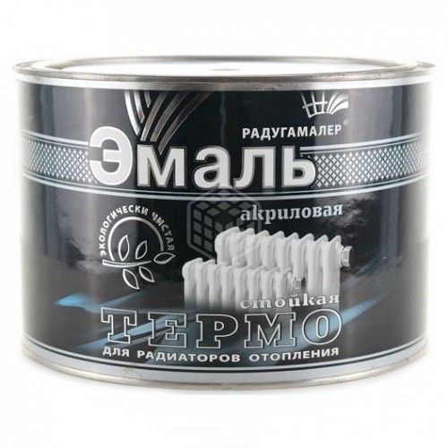 Эмаль Радуга для радиаторов отопления белая акриловая 0,4кг