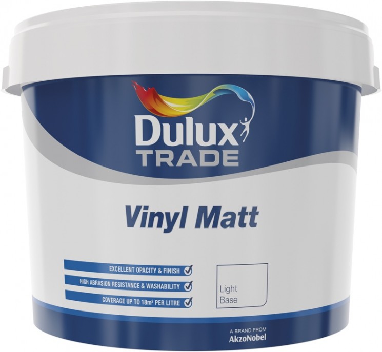 Dulux Trade Vinyl Matt представляет собой матовую водно-дисперсионную краск...