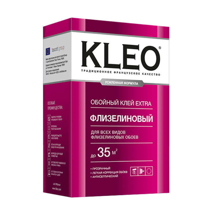 Клей обойный КЛЕО Экстра Флизелиновый (35 м.кв.)